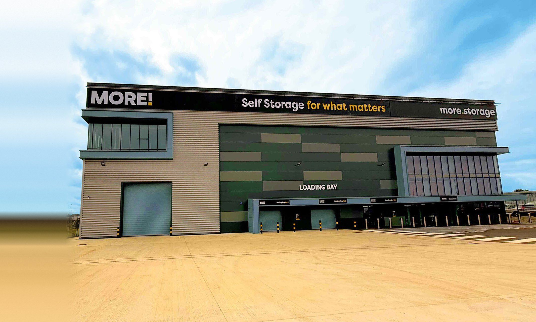 The MORE! self storage building on Bolingbroke Way, Filton