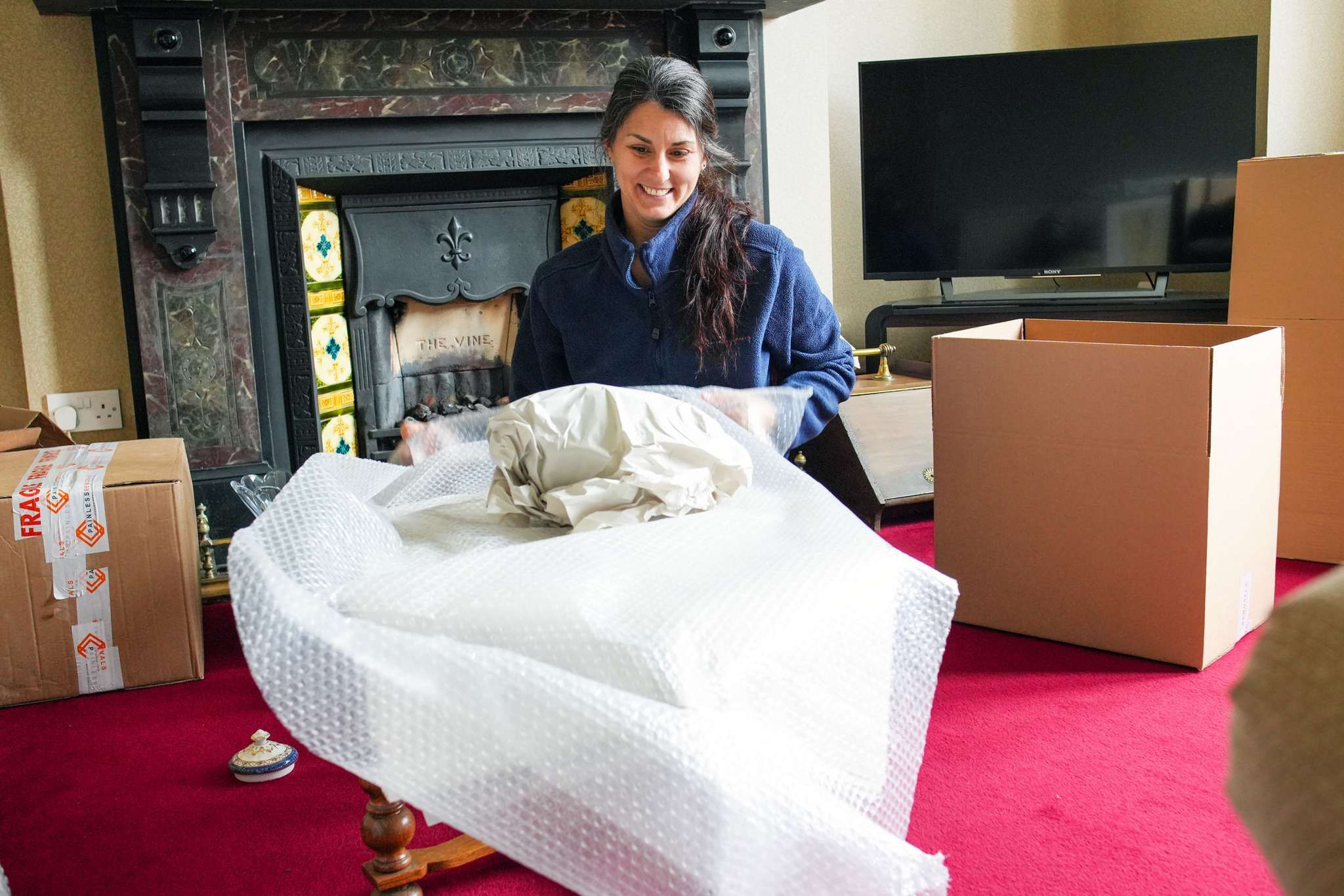 Professional home packing service in Bristol - trained specialists carefully packing belongings