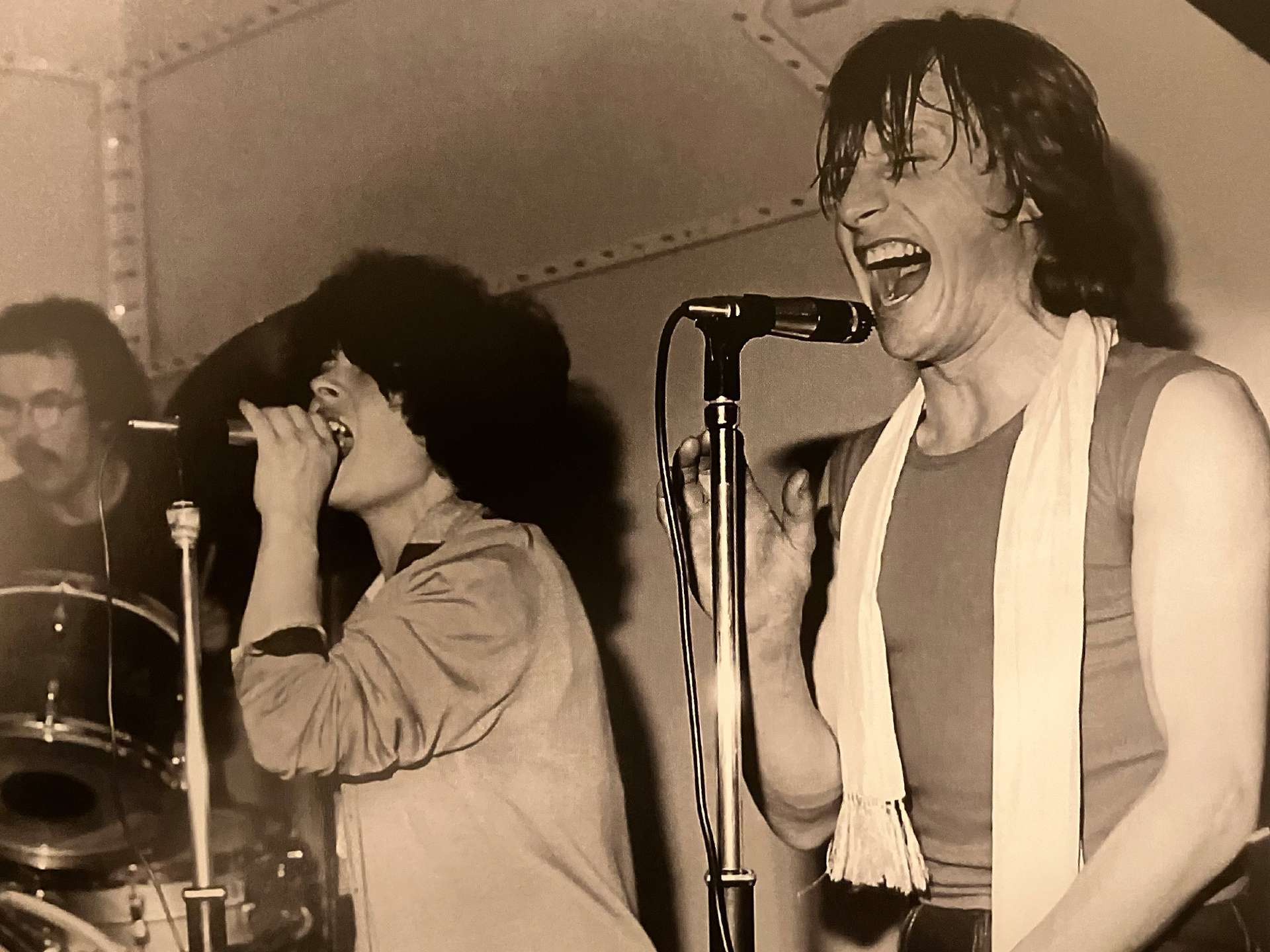 Steve Fanger with his band The Vultures in the early days