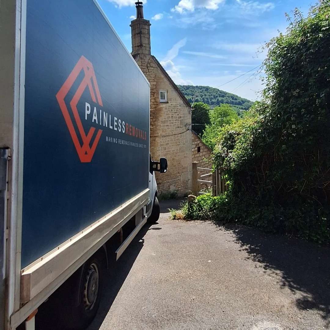 Removal team at a cottage move in the Chew Valley