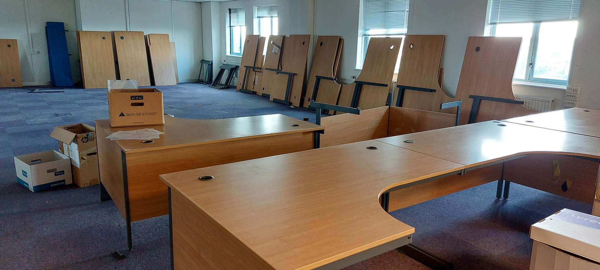 Painless Removals handling IT equipment during an office move