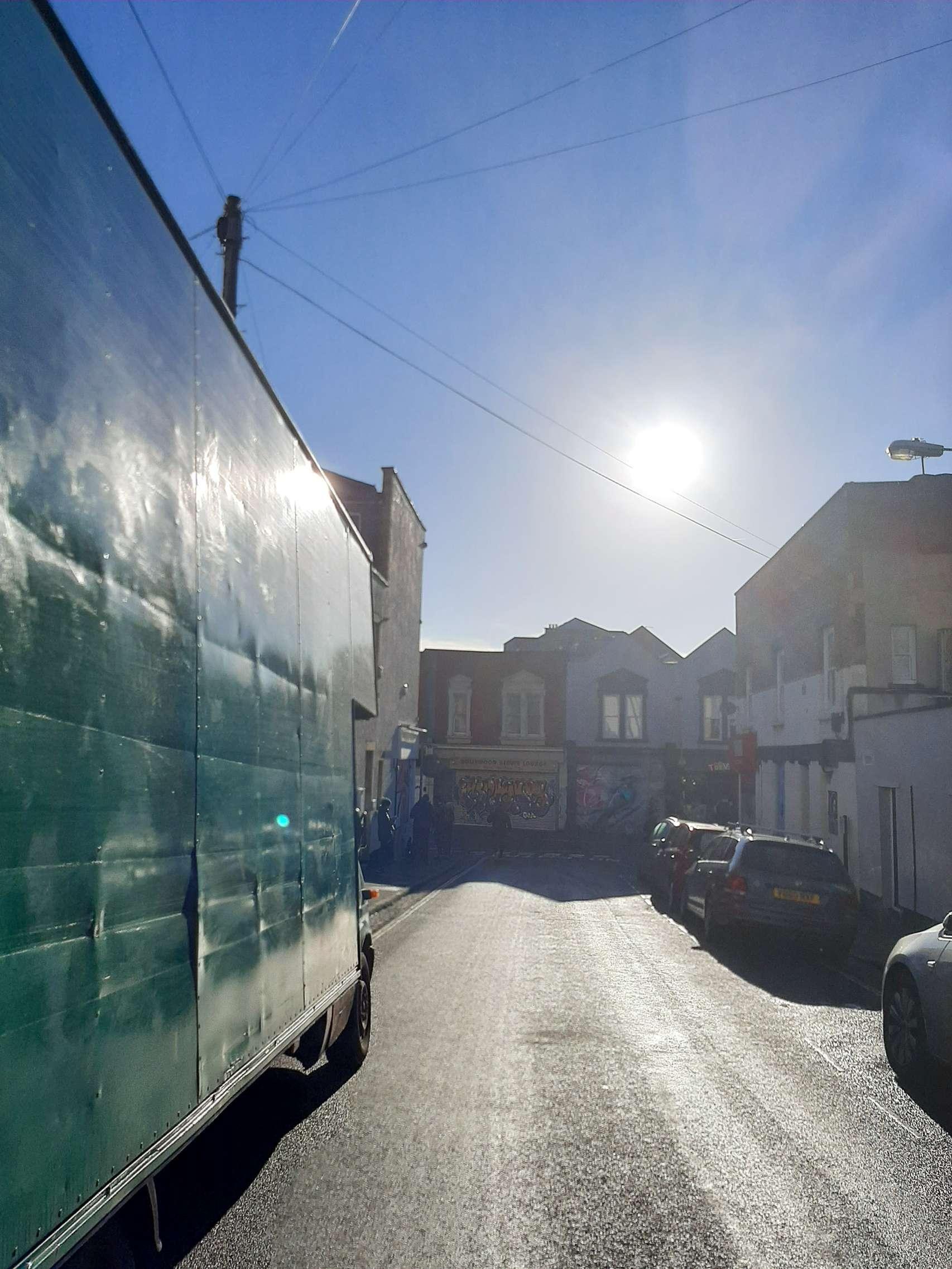 Painless Removals team loading a van outside a Victorian terrace in Southville, Bristol
