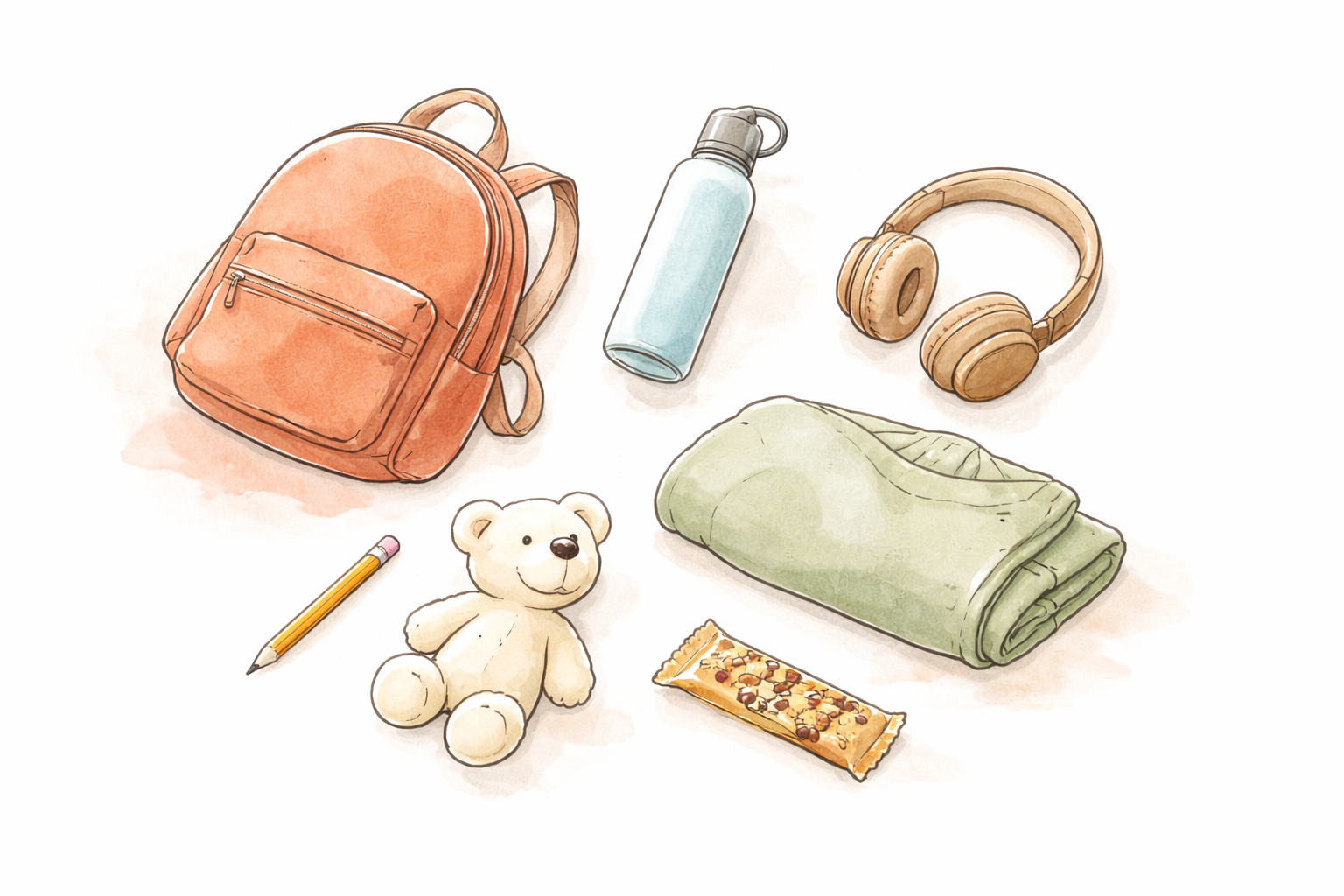 Children's moving day survival box with essentials