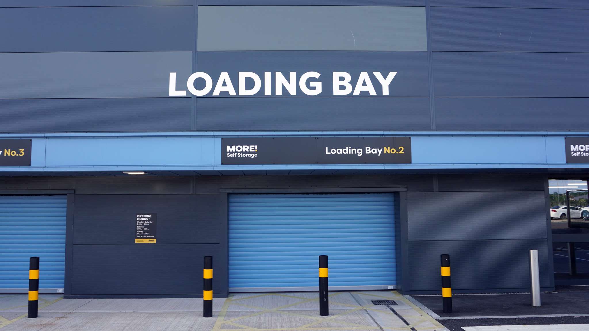 Secure storage unit door at our Bristol facility